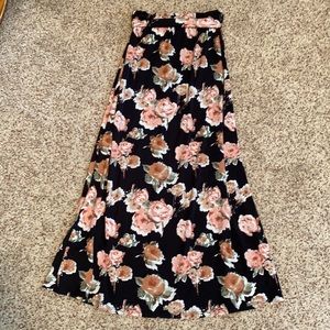 Floral long skirt